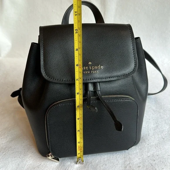 NWOT Kate Spade Black Leather Small Backpack Purse & Wallet combination Bag - Picture 10 of 14